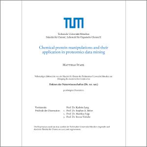 Chemical Protein Manipulations And Their Application In Proteomics Data Mining