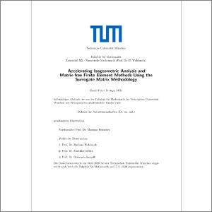 Accelerating Isogeometric Analysis And Matrix Free Finite Element Methods Using The Surrogate Matrix Methodology