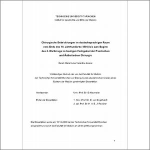 Chirurgische Entwicklungen Im Deutschsprachigen Raum Vom Ende Des 19 Jahrhunderts 1880 Bis Zum Beginn Des 2 Weltkriegs Im He