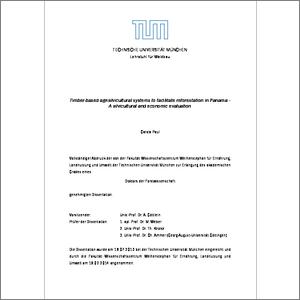 Timber Based Agrisilvicultural Systems To Facilitate Reforestation In Panama A Silvicultural And Economic Evaluation