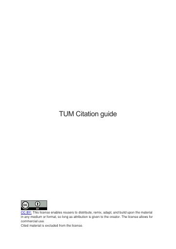 Tum Citation Guide