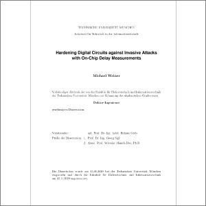 Hardening Digital Circuits Against Invasive Attacks With On Chip Delay Measurements