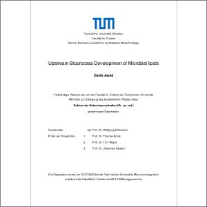 Upstream Bioprocess Development Of Microbial Lipids